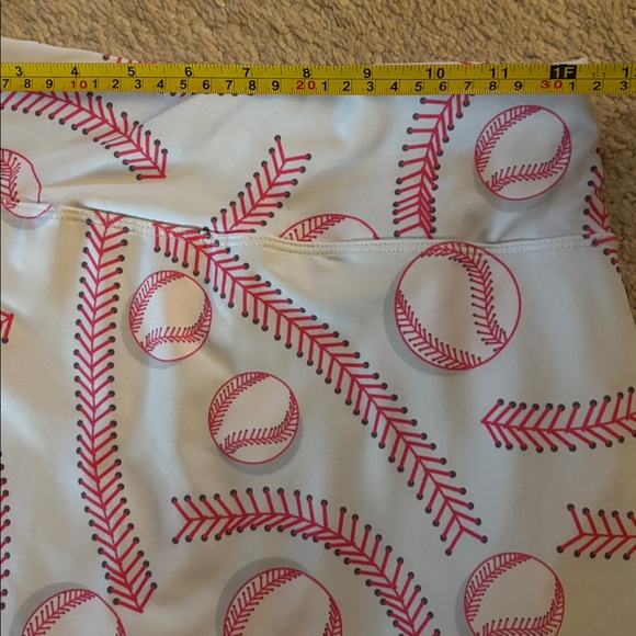 Sporty Baseball Pattern Mini Skort A league of her own Xs nwot golf pickleball - Picture 12 of 13